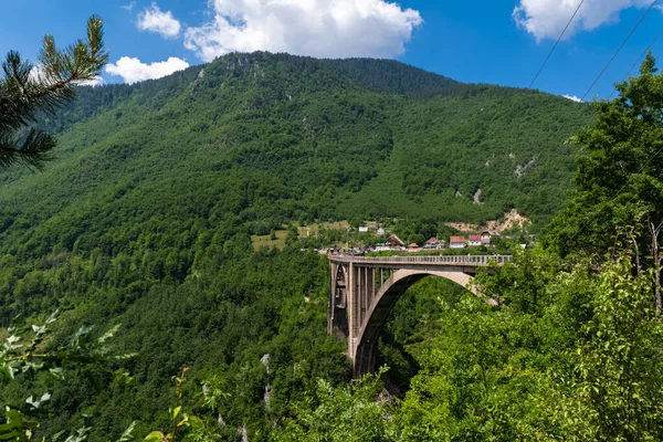 Durdevica Tara Bridge Também Conhecida Como Ponte Fascista Herói Tenente — Fotografia de Stock