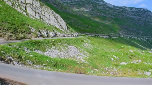 Mais Alta Estrada Montanha Cênica P14 Viagem Zabljak Para Pluzine — Vídeo de Stock