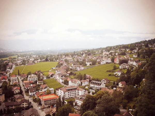 Staden Vaduz, Furstendömet Liechtenstein. — Stockfoto