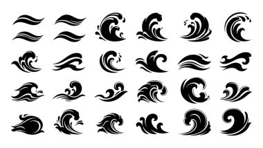 Beyaz Patlama ve Duman Simgesi Biçimlendirilmiş Patlama ve Bulut Siluetlerini Animasyon ve Tasarım İçin Siyah Arkaplanda Ayarladı