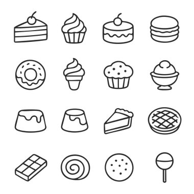 Vuruş tabanı siyah ve beyaz Tatlı Simgeleri