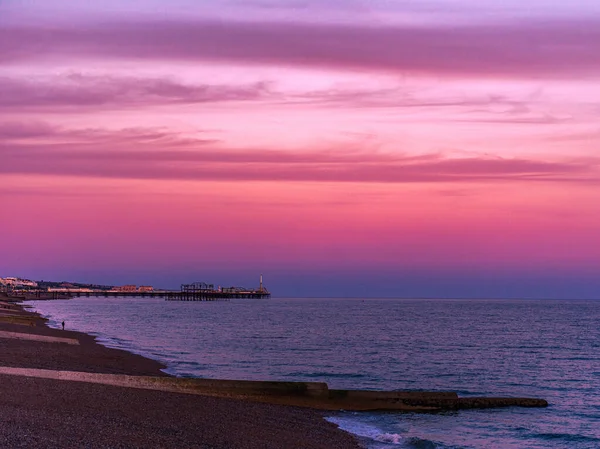 Brighton Cidade Pedra Praia Viajar Reino Unido — Fotografia de Stock