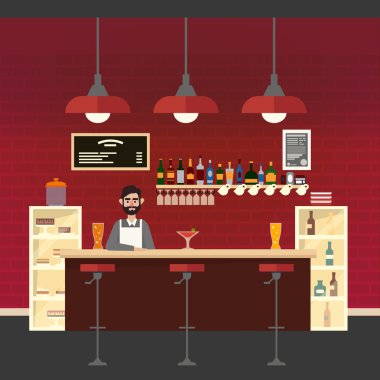 Cafe İç. Farklı İçecekler. Bilgin. Bar Masası. Avrupa Cafe. Bistro, Restoran, Kahvehane