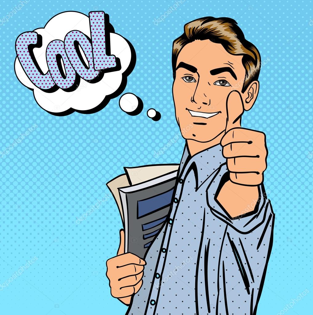Download Happy Student. Man Gesturing Great. Student with Books ...