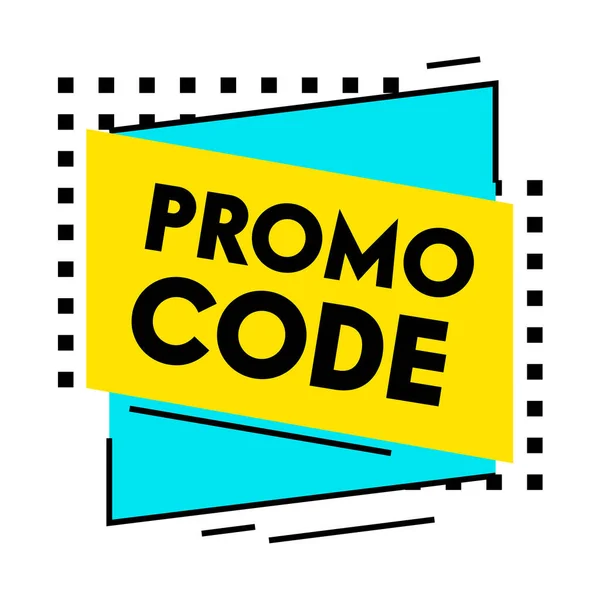 Promocode Certificate Digital Marketing Discount Offer Isoliert auf weißem Hintergrund. Promo Code Banner mit einfachem Design — Stockvektor