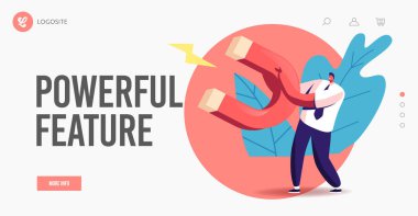 Yaklaşan Pazarlama Teknolojileri, Öncü Üretim İniş Sayfa Şablonu. Mıknatıs Tutan Küçük İşadamı