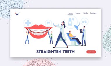 Dişleri Düzleştir Sayfa Şablonu. Diş Hekimleri Hasta, Ortodontist Tedavi, Diş Hekimliği Kurar