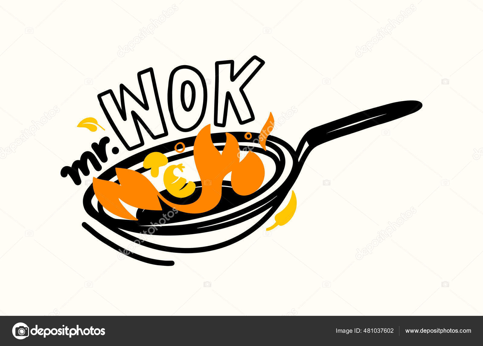Вок н. Логотип сковородка. Баннер Wok. Логотип китайской кухни. Кухня логотип на сковородке.