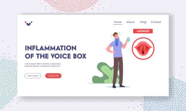 Ses Kutusu İniş Şablonu 'nun İltihaplanması. Larenjit ve Ses Kabloları Tedavisi İçin Hastalıklı Karakter Gargarası