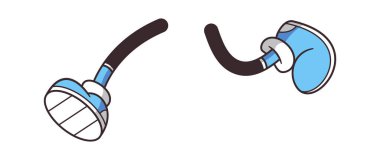 Retro komik ayaklar hızlı koşuyor.