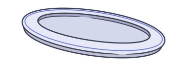 Seramik boş tabak çatal bıçak takımları