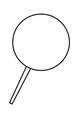 Noel lolipop çubuğu siyah beyaz karamel şeker şablonu