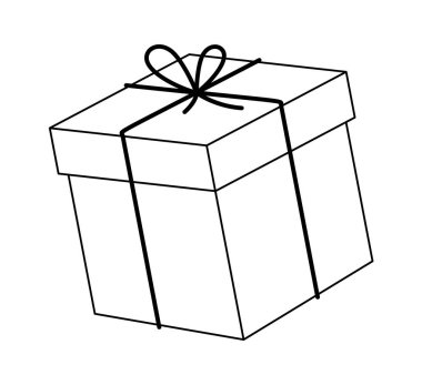 Siyah-beyaz sürpriz Noel hediyesi paketi