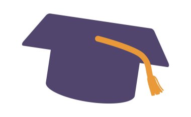 Tassel mezuniyet şapkası sembollü akademik şapka