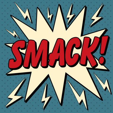 Komik Bubble Pop sanat tarzı ile ifade Smack