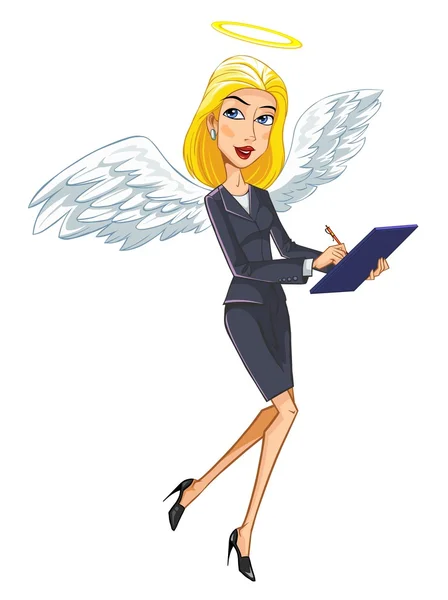 Femme business angel — Image vectorielle