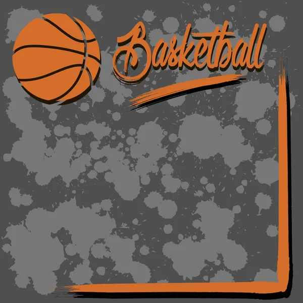 Hintergrund mit Basketball — Stockvektor