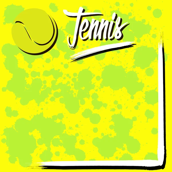 Background with tennis — Stock Vector