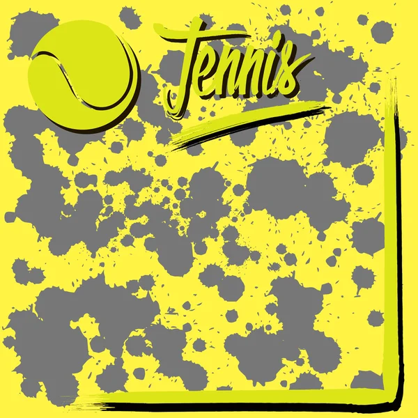 Pozadí s tenis — Stockový vektor