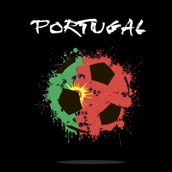 Bola de futebol abstrata — Vetor de Stock