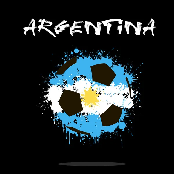 Bola de fútbol abstracta — Vector de stock