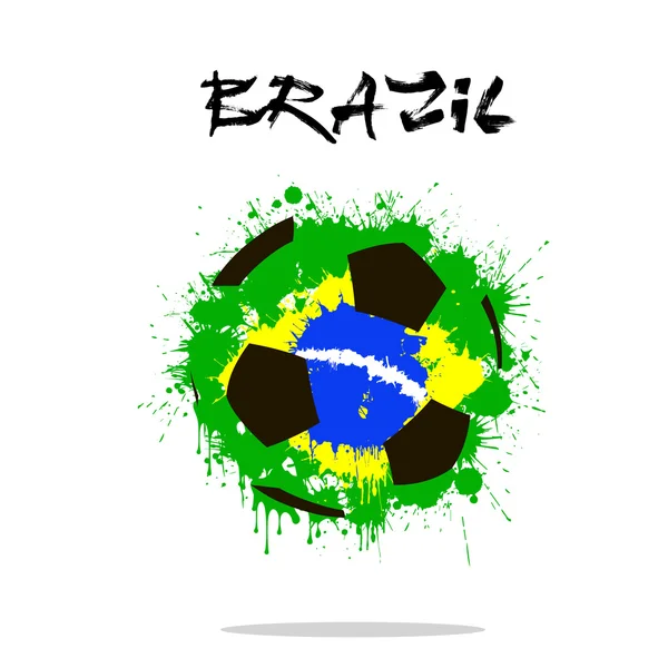 Bola de futebol abstrata — Vetor de Stock