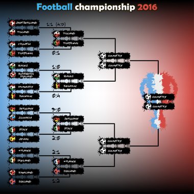The grid playoff football 2016 clipart