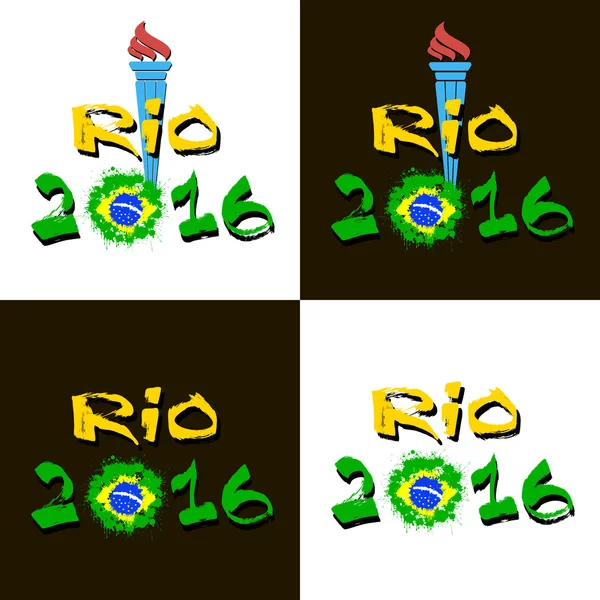 Die Inschrift des Rio 2016 — Stockvektor