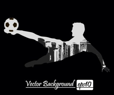 Futbol oyuncu siluet