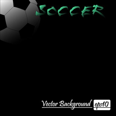 Futbol topunun vektör illüstrasyonu