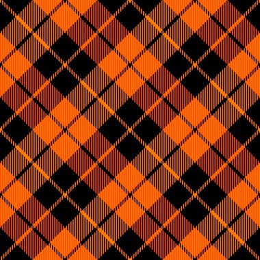 Çapraz ekose Cadılar Bayramı ekoseli