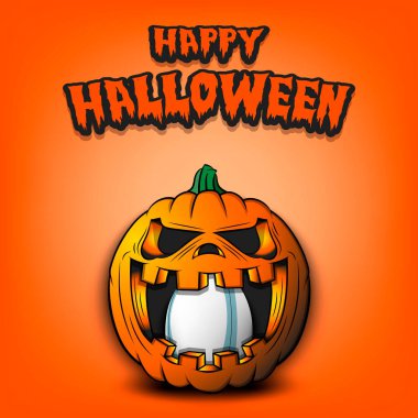 Mutlu Cadılar Bayramı. Rugby topu balkabağının içinde