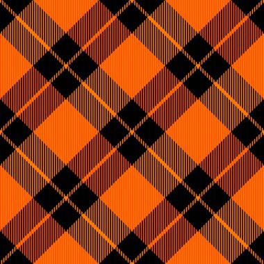 Çapraz ekose Cadılar Bayramı ekoseli