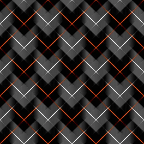 Diagonal tartan Halloween plaid — Stock Vector