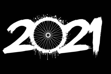 2021 Yeni Yıl ve Blots 'tan bir bisiklet tekerleği