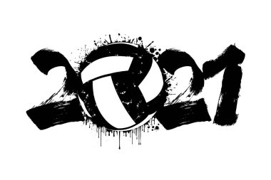 2021 soyut sayısı ve lekelerden voleybol