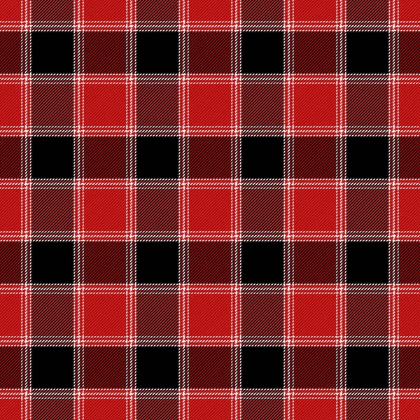 크리스마스와 빨간색 검은색 흰색우리에 스코틀랜드식 패턴이 있습니다 스코틀랜드 스코틀랜드의 전통적 — 스톡 벡터