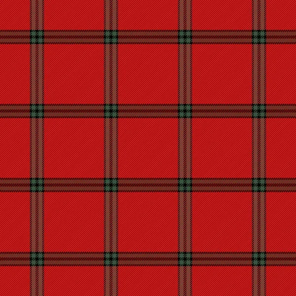 Plaid Natalizio Tartan Capodanno Modello Scozzese Gabbia Rossa Nera Verde — Vettoriale Stock