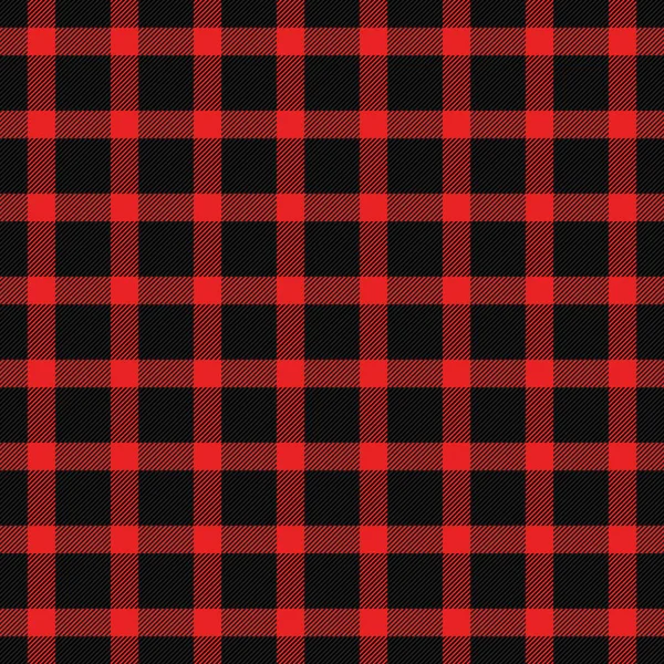 Weihnachten Und Neujahr Tartan Kariert Schottisches Muster Roten Und Schwarzen — Stockvektor