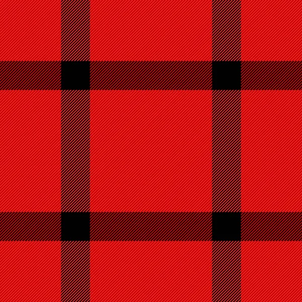 Jul Och Nyår Tartan Rutig Skotsk Mönster Rött Och Svart — Stock vektor