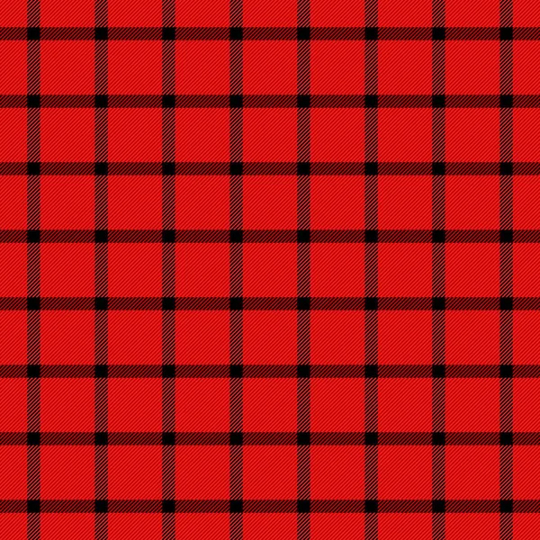 Weihnachten Und Neujahr Tartan Kariert Schottisches Muster Rot Und Schwarz — Stockvektor