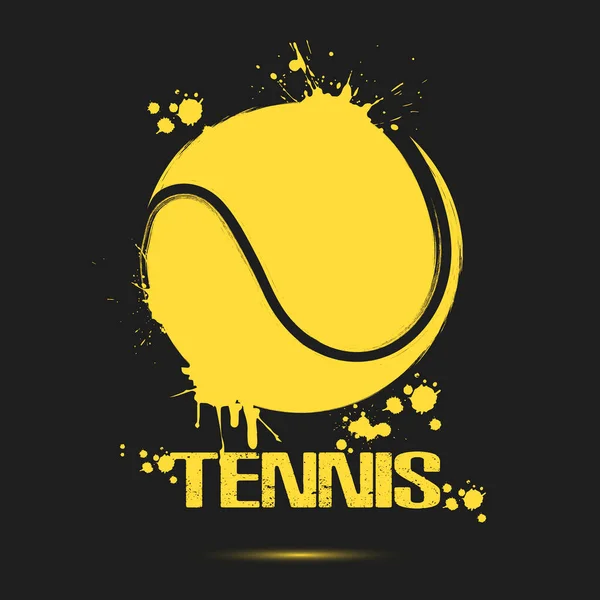 Icône Balle Tennis Boule Tennis Abstraite Pour Logo Design Emblème — Image vectorielle