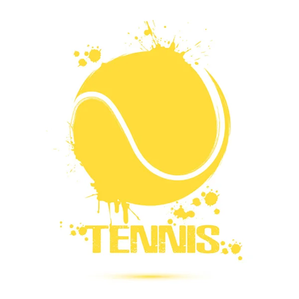 Icône Balle Tennis Boule Tennis Abstraite Pour Logo Design Emblème — Image vectorielle