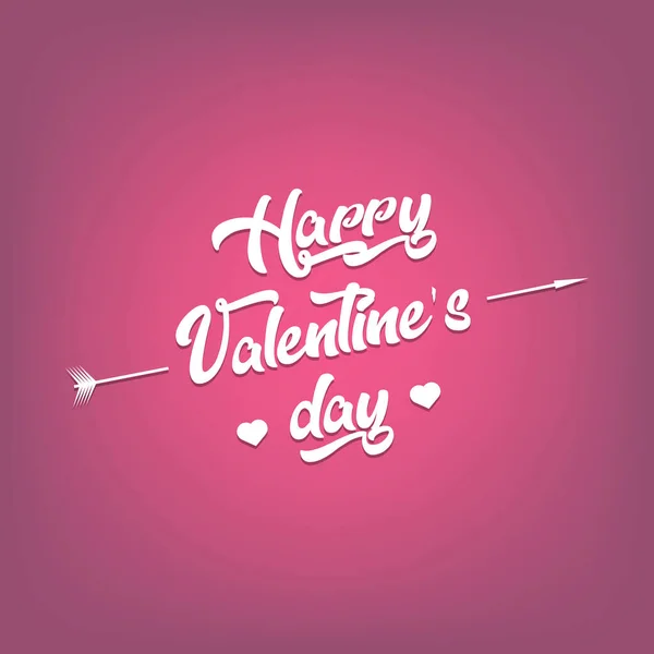 Buon San Valentino Modello Design Biglietto Auguri Banner Poster Volantino — Vettoriale Stock