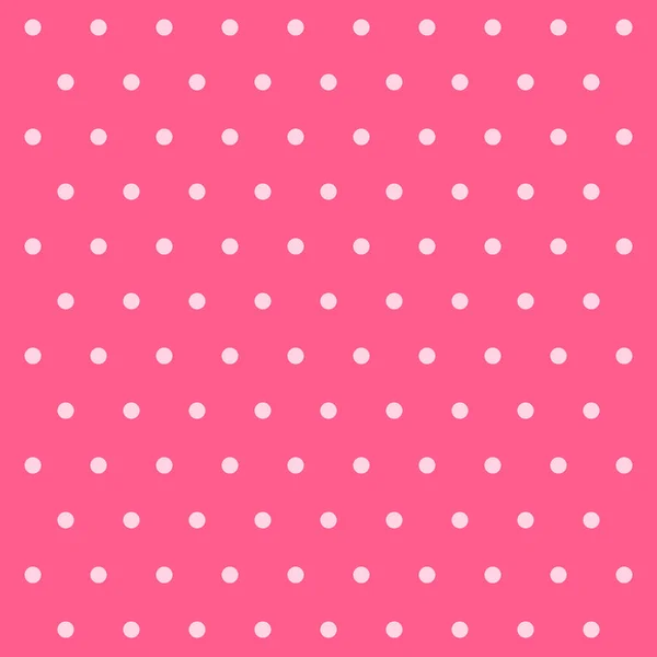 Valentijnsdag Patroon Polka Stippen Sjabloon Achtergrond Roze Witte Stippen Naadloze — Stockvector