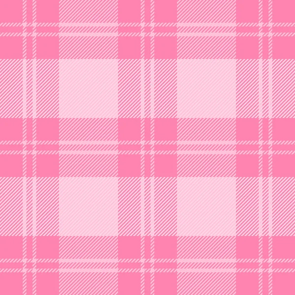 Dia Dos Namorados Tartan Xadrez Padrão Escocês Gaiola Branca Rosa — Vetor de Stock