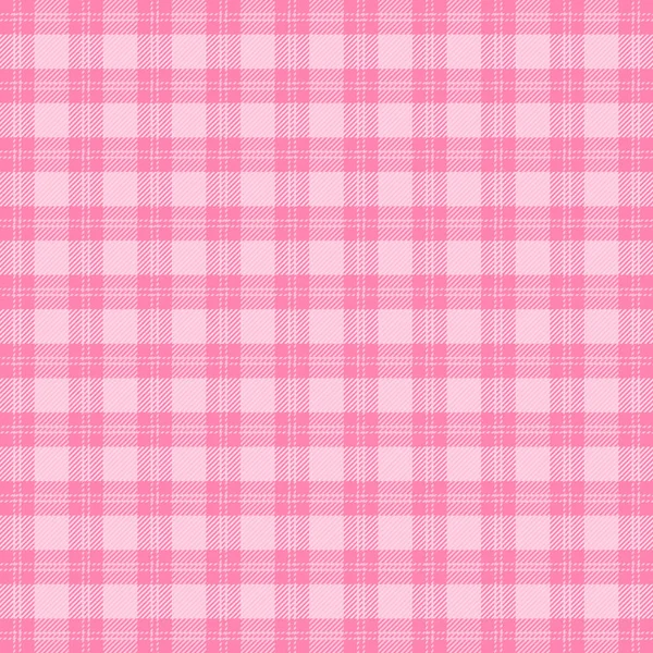 Valentines Day Tartan Plaid Scottish Pattern White Pink Cage Scottish — Stock Vector