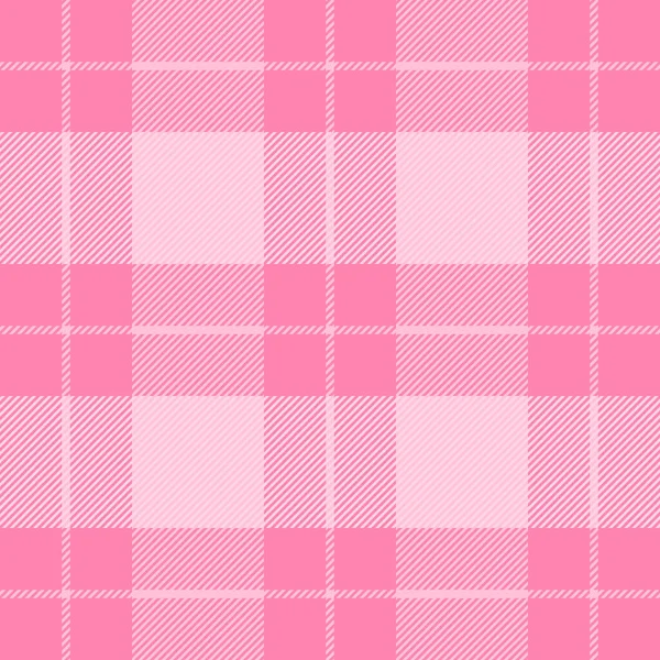 Dia Dos Namorados Tartan Xadrez Padrão Escocês Gaiola Branca Rosa — Vetor de Stock