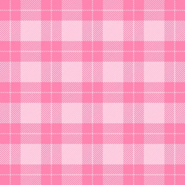 Valentinstag Tartan Kariert Schottisches Muster Weißem Und Rosa Käfig Schottischer — Stockvektor