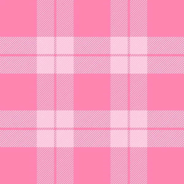 Valentinstag Tartan Kariert Schottisches Muster Weißem Und Rosa Käfig Schottischer — Stockvektor